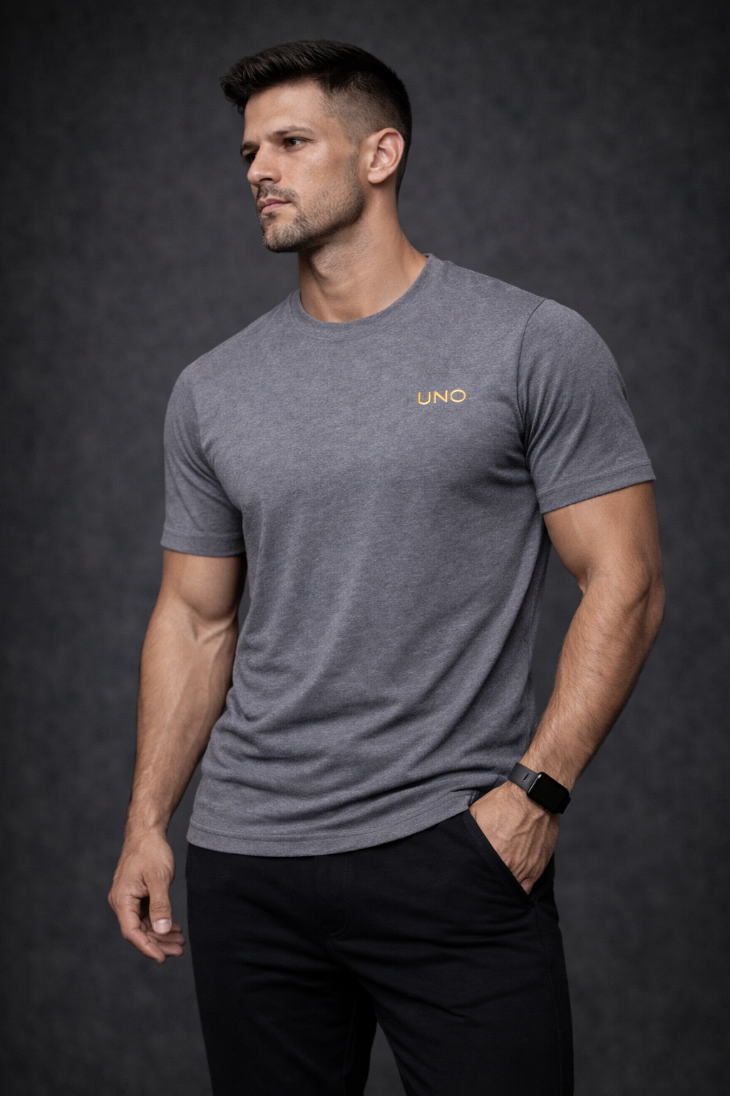 UNO Rotterdam T-shirt – Donkergrijs